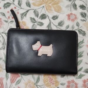 RADLEY LONDON Black and Cream Scottie Dog Design